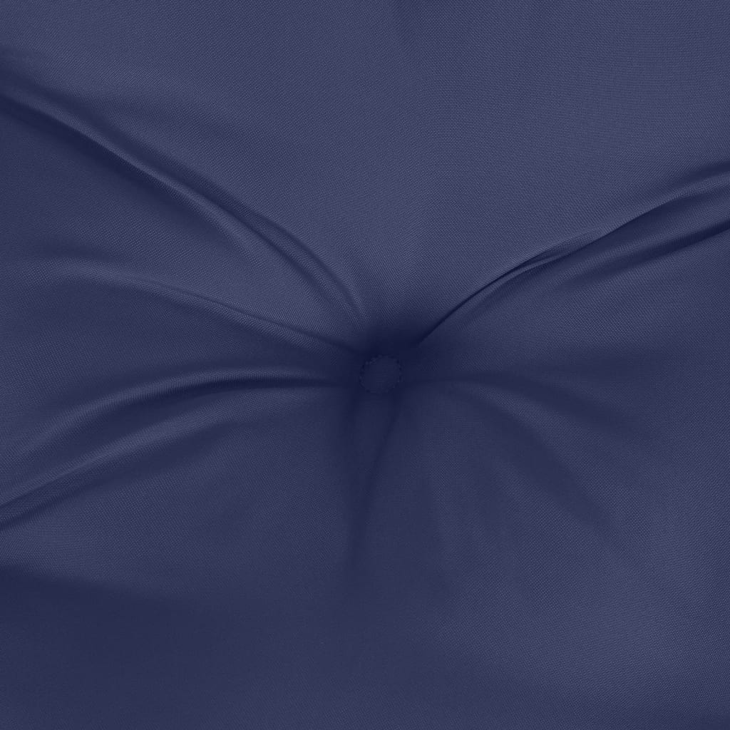 Almofadão para sofá de paletes 120x80x12 cm tecido azul-marinho