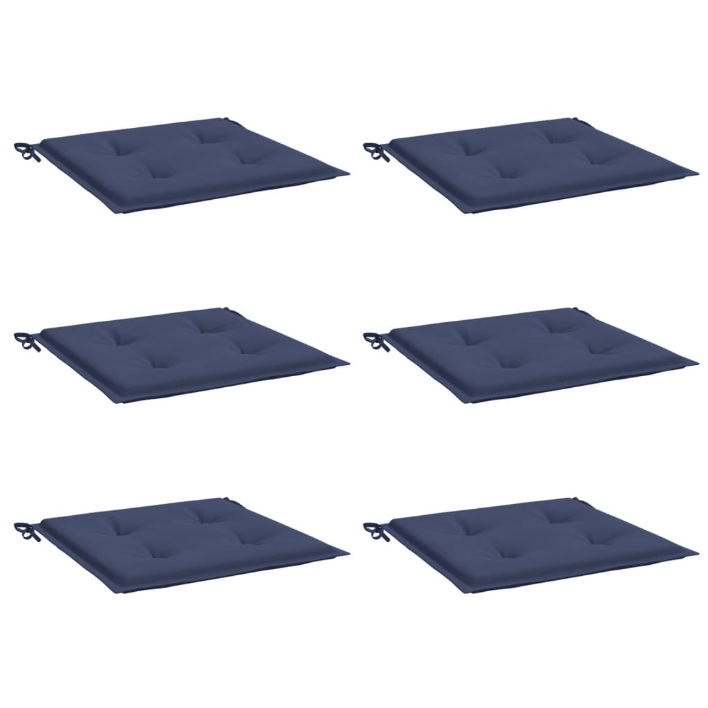 Almofadões p/ sofá de paletes 6 pcs tecido oxford azul-marinho