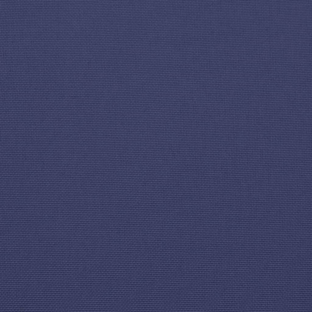 Almofadões cadeira 4 pcs 50x50x7 cm tecido oxford azul-marinho