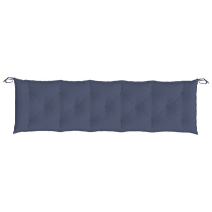 Almofadões banco jardim 2 pcs 180x50x7cm oxford azul-marinho