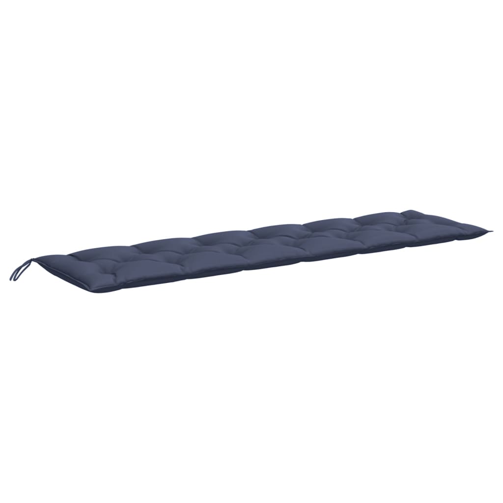 Almofadões banco jardim 2 pcs 200x50x7cm oxford azul-marinho