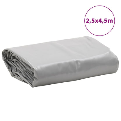 Lona 2,5x4,5 m 650 g/m² cinzento