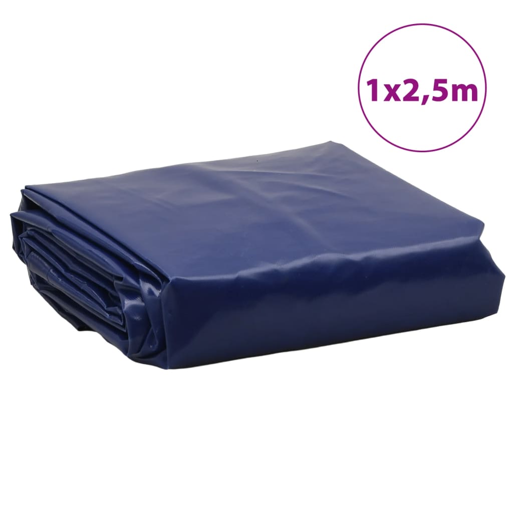 Lona 1x2,5 m 650 g/m² azul