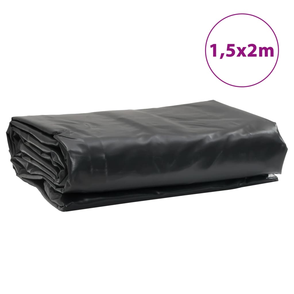 Lona 1,5x2 m 650 g/m² preto