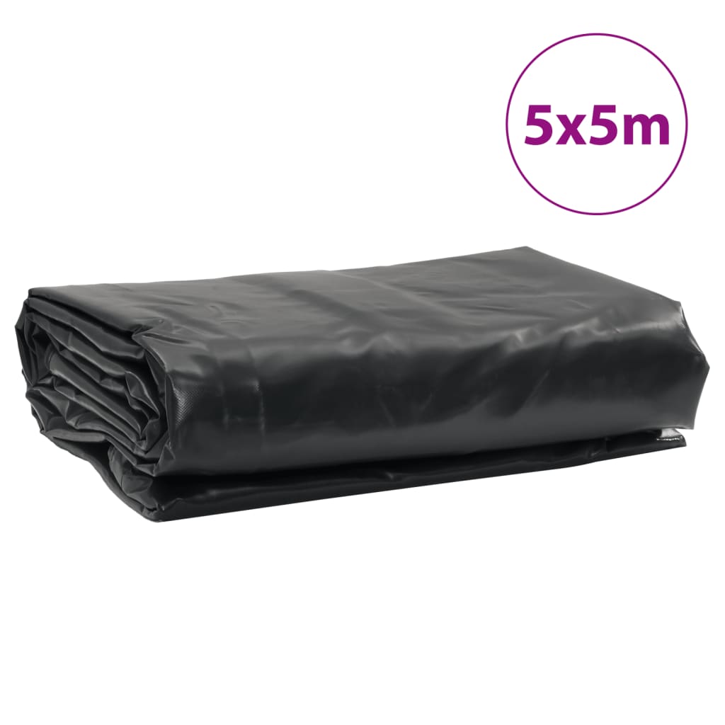 Lona 5x5 m 650 g/m² preto