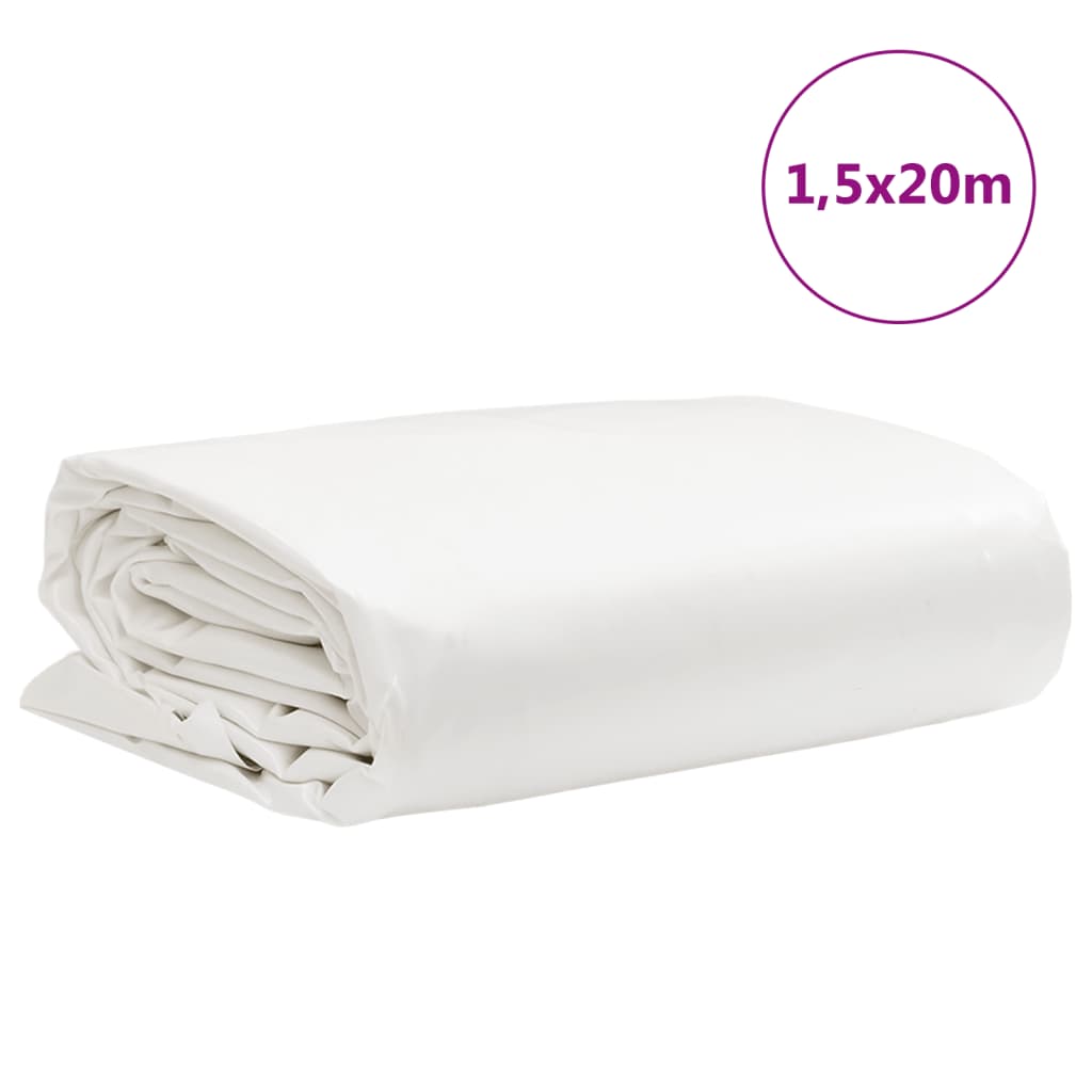 Lona 1,5x20 m 650 g/m² branco