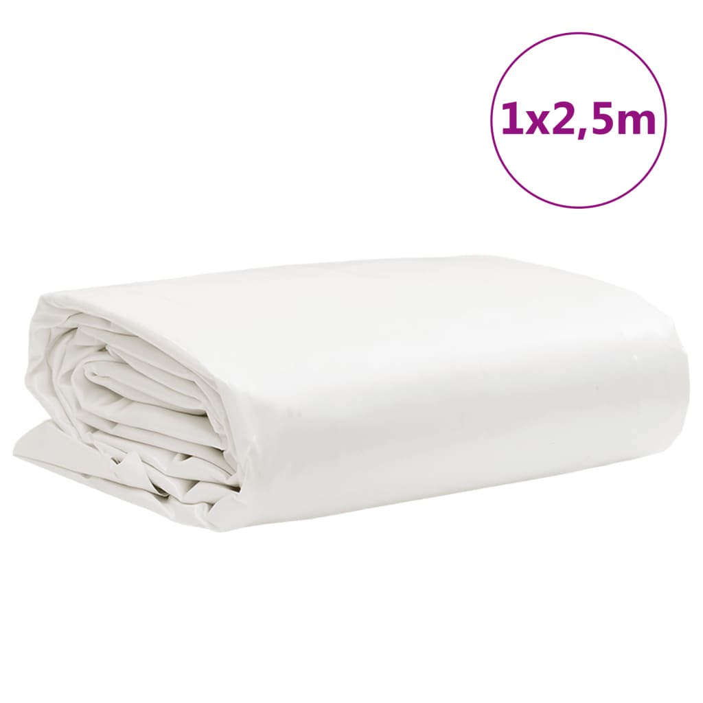 Lona 1x2,5 m 650 g/m² branco