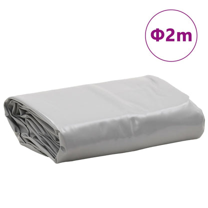 Lona Ø 2 m 650 g/m² cinzento