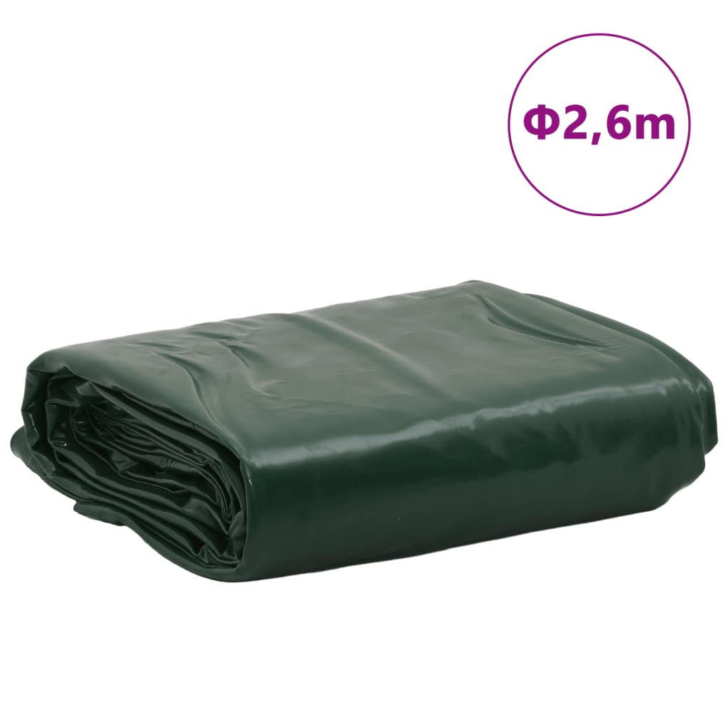 Lona Ø 2,6 m 650 g/m² verde