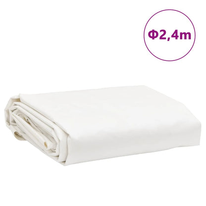 Lona Ø 2,4 m 650 g/m² branco