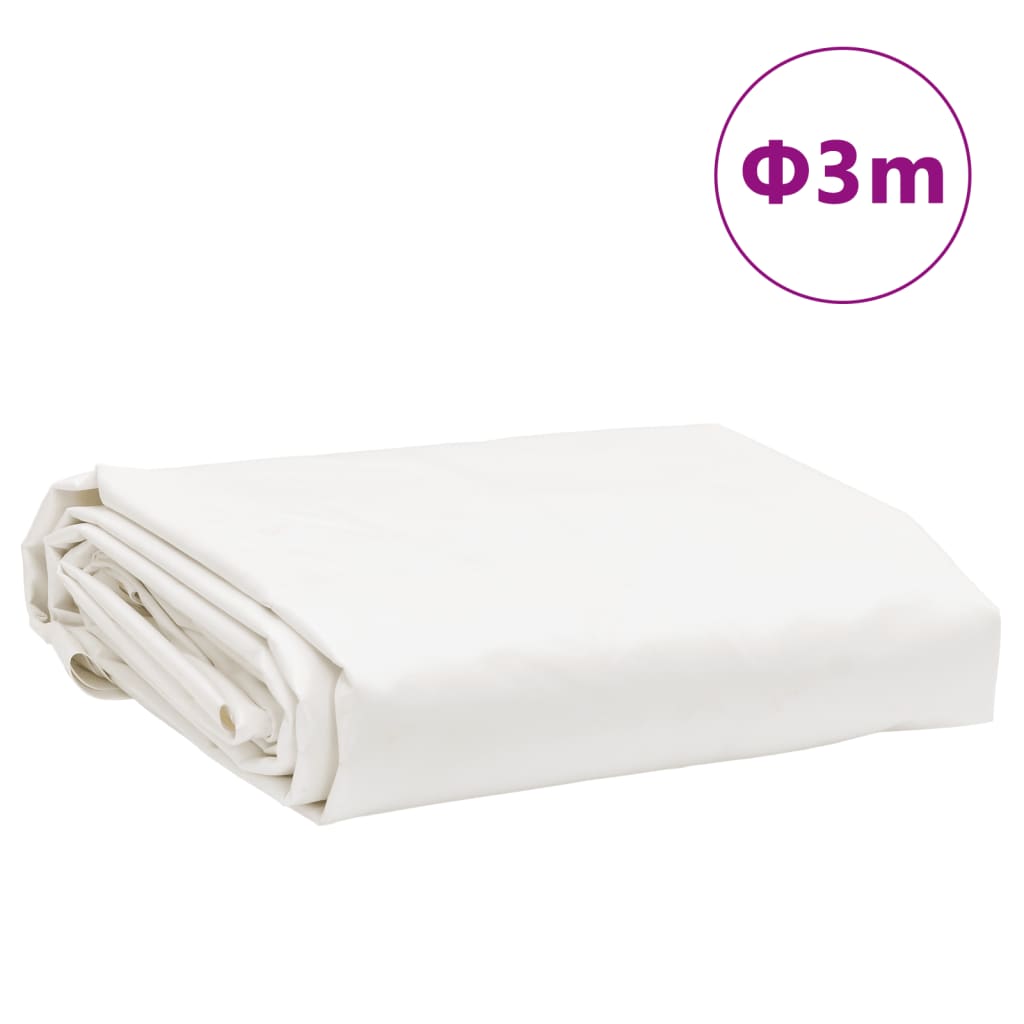 Lona Ø 3 m 650 g/m² branco