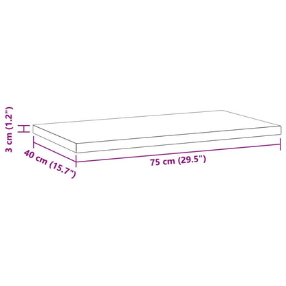 Prateleiras de parede 2 pcs 75x40x3 cm aço inoxidável prateado