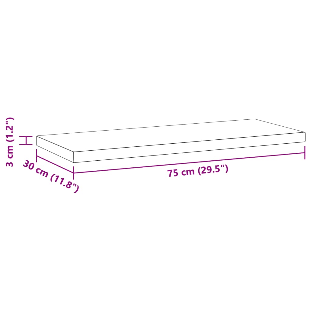 Prateleiras de parede 2 pcs 75x30x3 cm aço inoxidável prateado