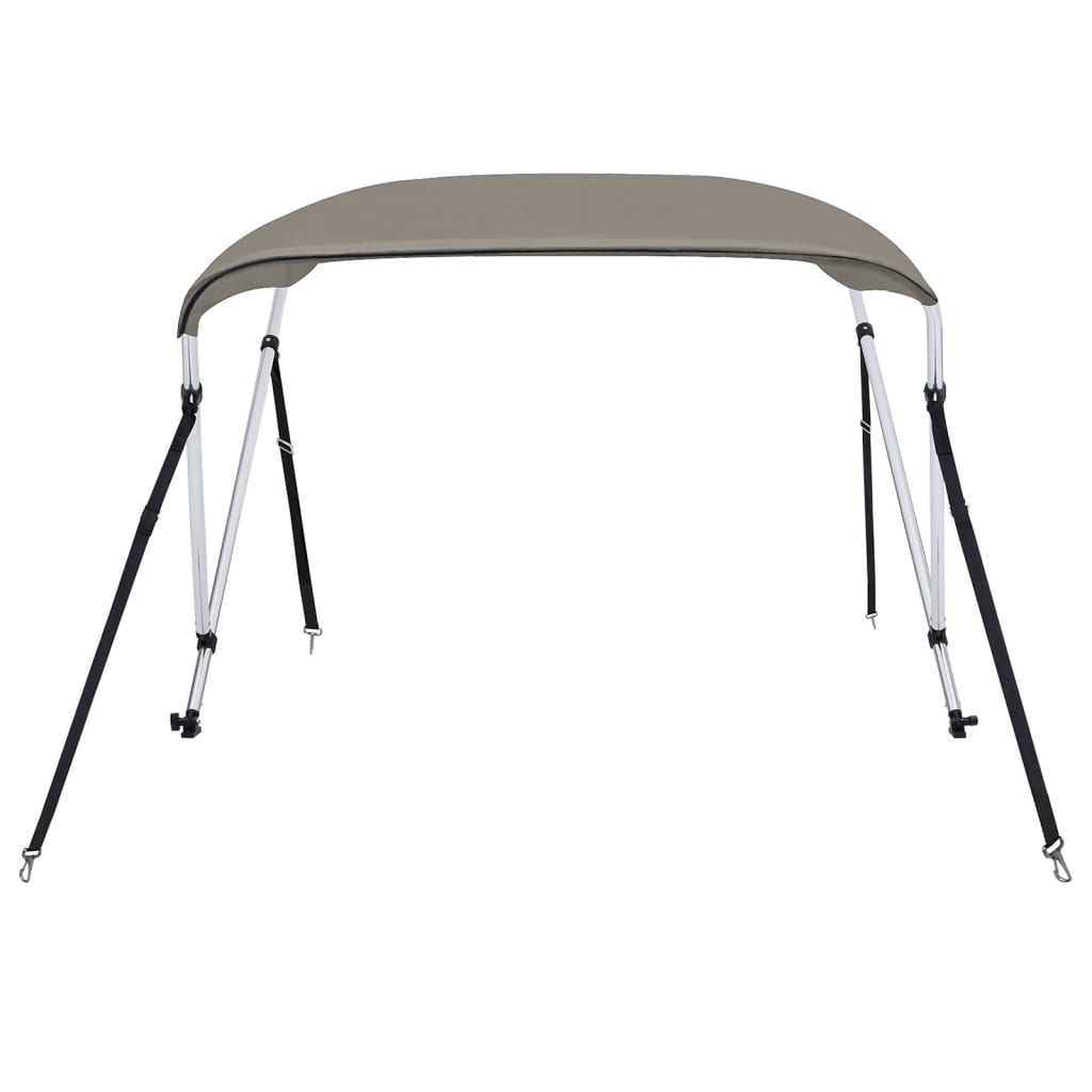 Toldo de 2 arcos Bimini 179x156x93 cm cinzento