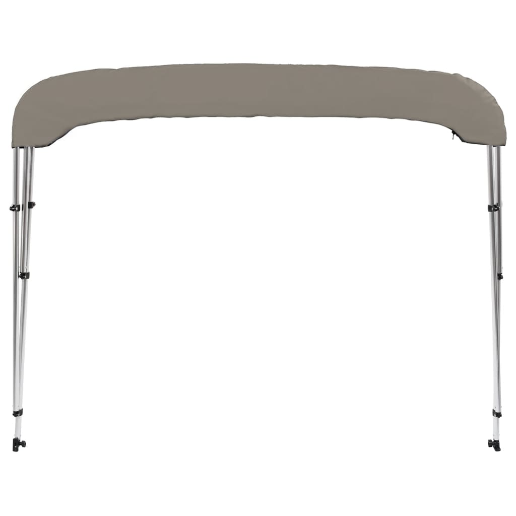 Toldo de 3 arcos Bimini 184x189x135 cm cinzento