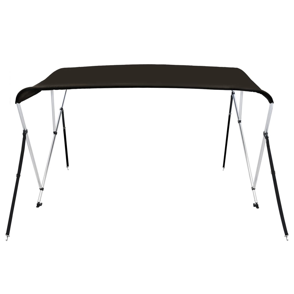 Toldo de 3 arcos Bimini 184x170x133 cm preto