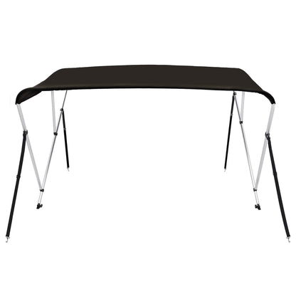 Toldo de 3 arcos Bimini 182x184x136 cm preto