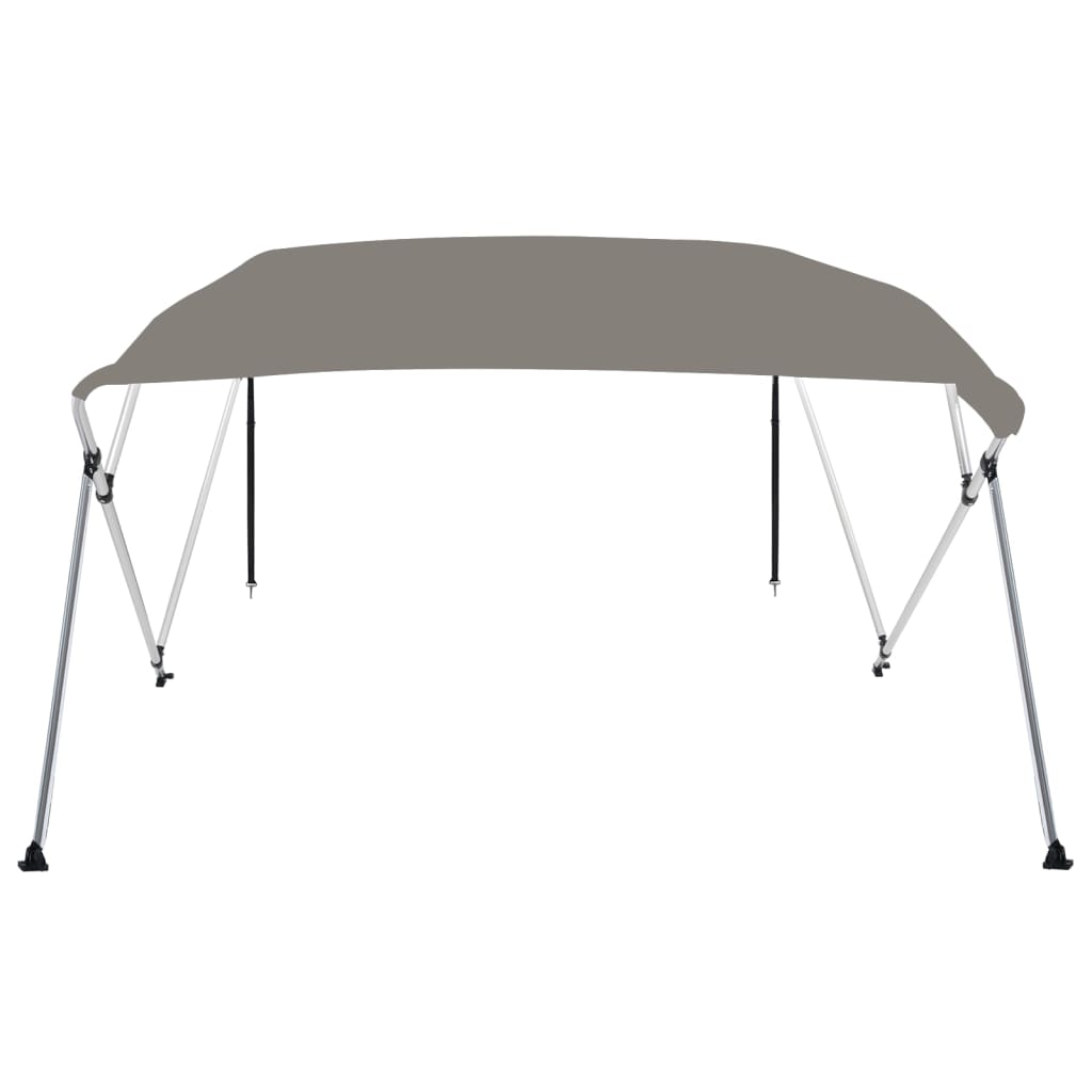 Toldo de 4 arcos Bimini 239x184x131 cm cinzento