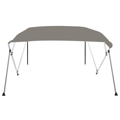 Toldo de 4 arcos Bimini 239x184x131 cm cinzento