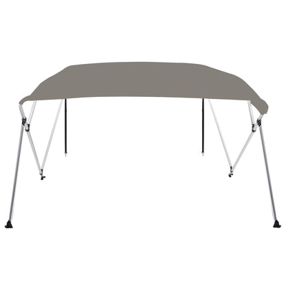 Toldo de 4 arcos Bimini 243x250x131 cm cinzento