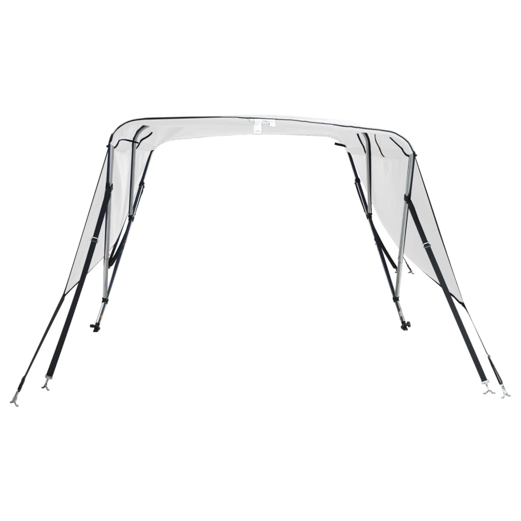 Toldo de 3 arcos Bimini c/ paredes laterais 183x(170-182)x137cm