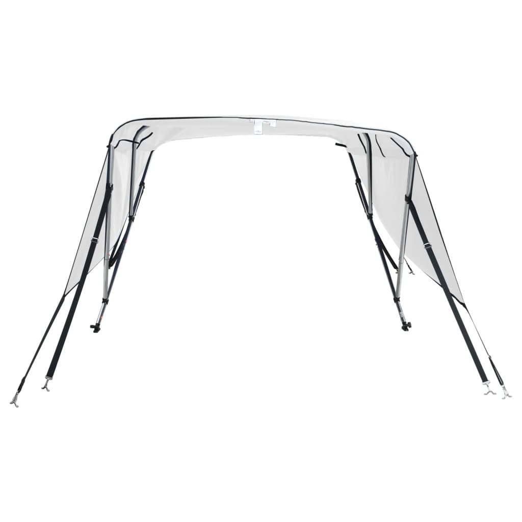 Toldo de 4 arcos Bimini c/ paredes laterais 243x(185-198)x137cm