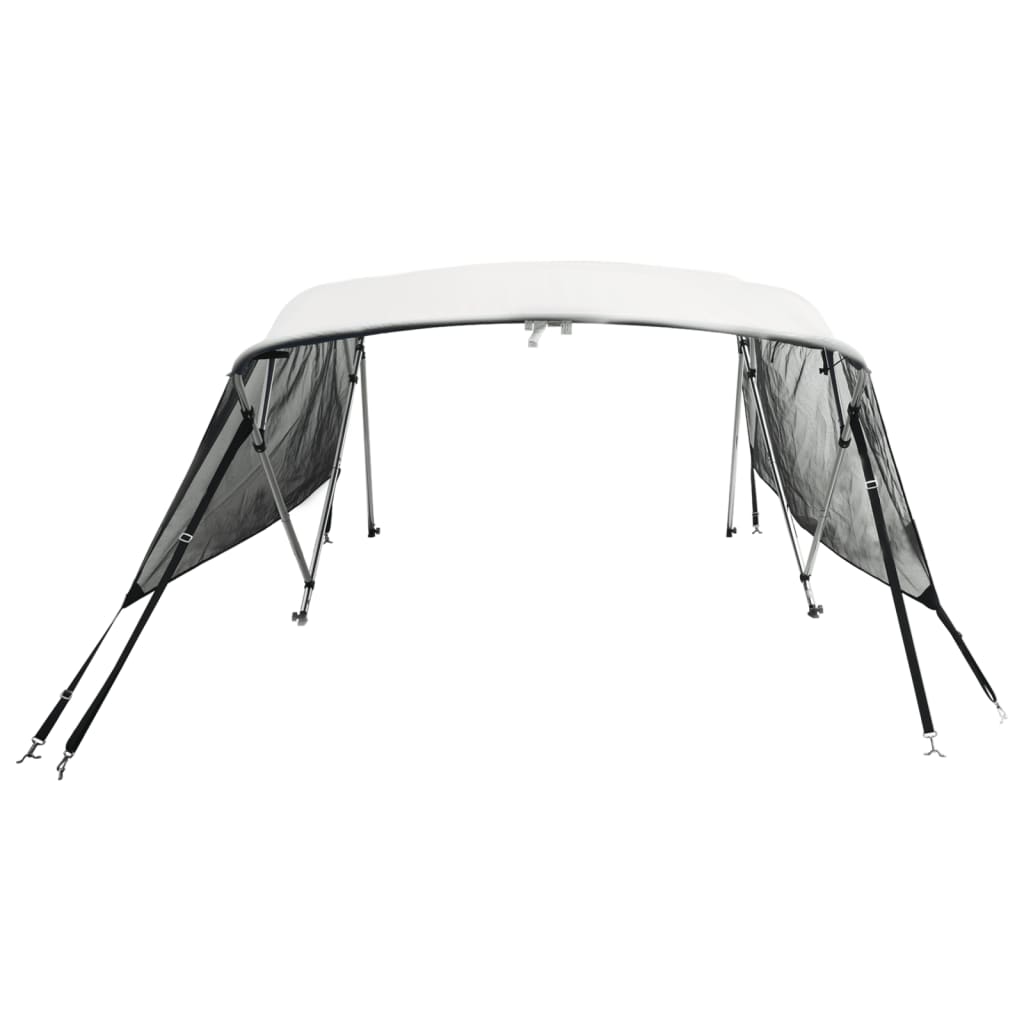 Toldo 4 arcos Bimini paredes malha laterais 243x(185-198)x137cm