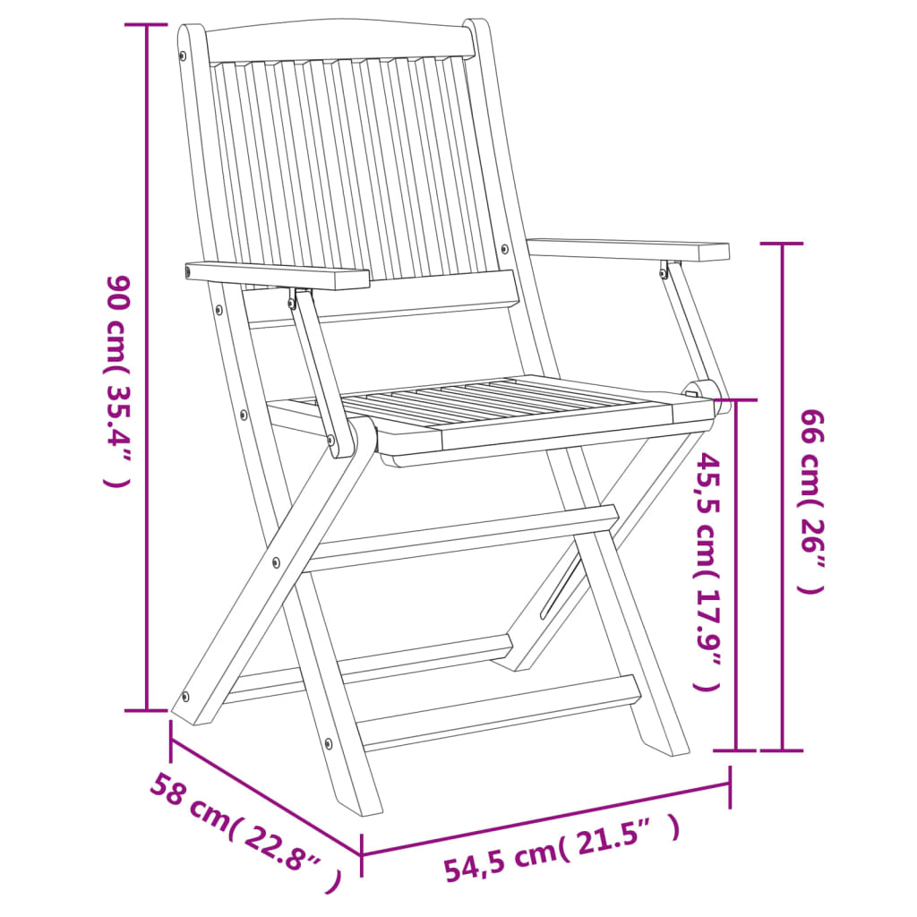 Conjunto de jantar p/ jardim 5 pcs madeira de acácia maciça