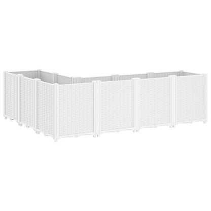 Vaso/floreira 160x120x53 cm PP branco