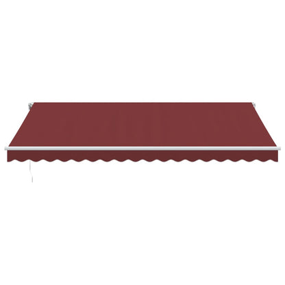 Toldo retrátil automático 450x350 cm bordô