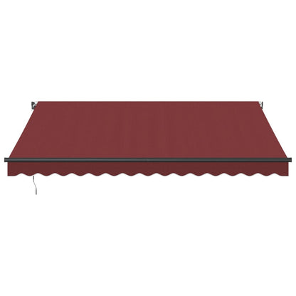 Toldo retrátil manual 400x350 cm bordô