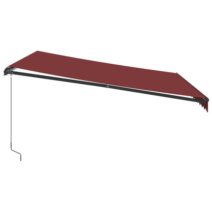 Toldo retrátil manual 400x350 cm bordô