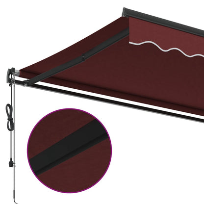 Toldo retrátil automático 400x350 cm bordô