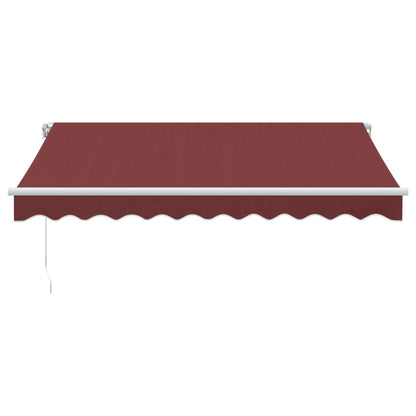 Toldo retrátil manual 300x250 cm bordô