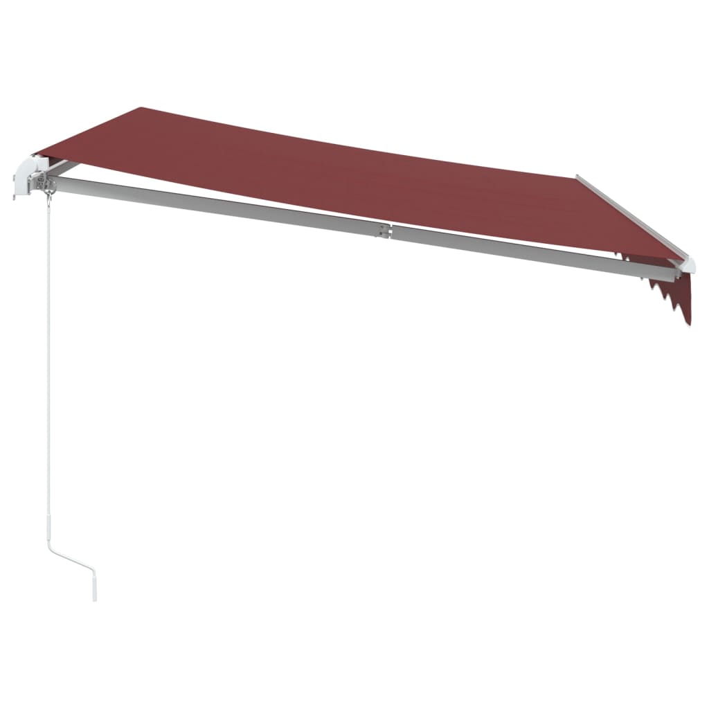 Toldo retrátil manual 300x250 cm bordô