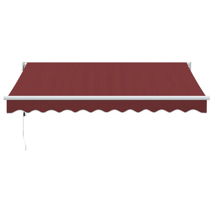 Toldo retrátil automático 300x250 cm bordô