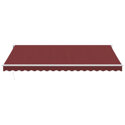 Toldo retrátil automático 450x300 cm bordô