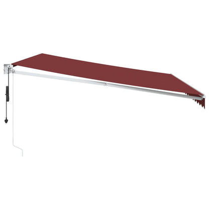 Toldo retrátil automático 450x300 cm bordô