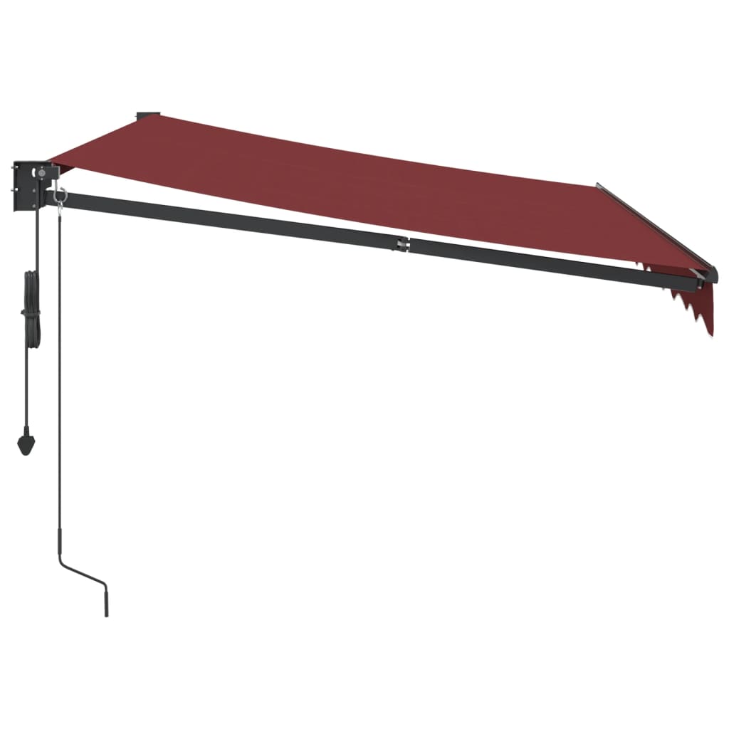 Toldo retrátil automático 300x250 cm bordô