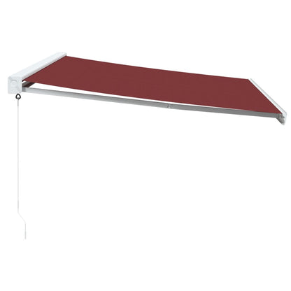 Toldo retrátil manual 400x300 cm bordô