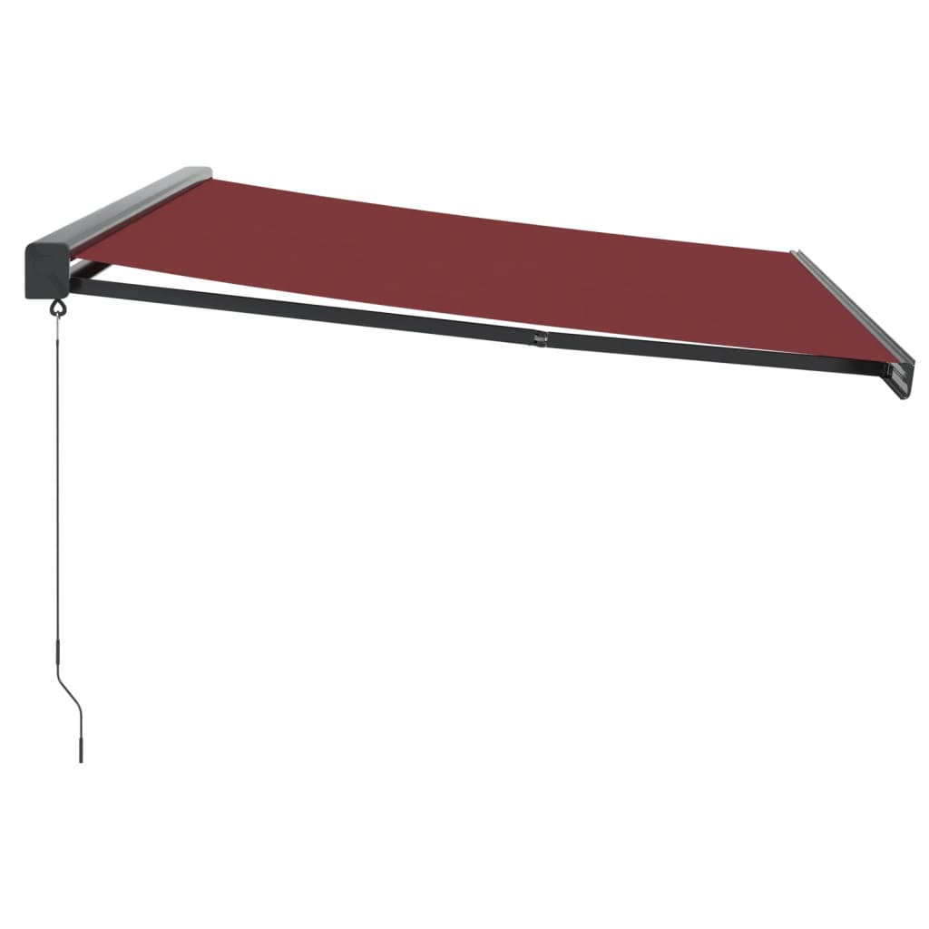 Toldo retrátil manual 400x300 cm bordô