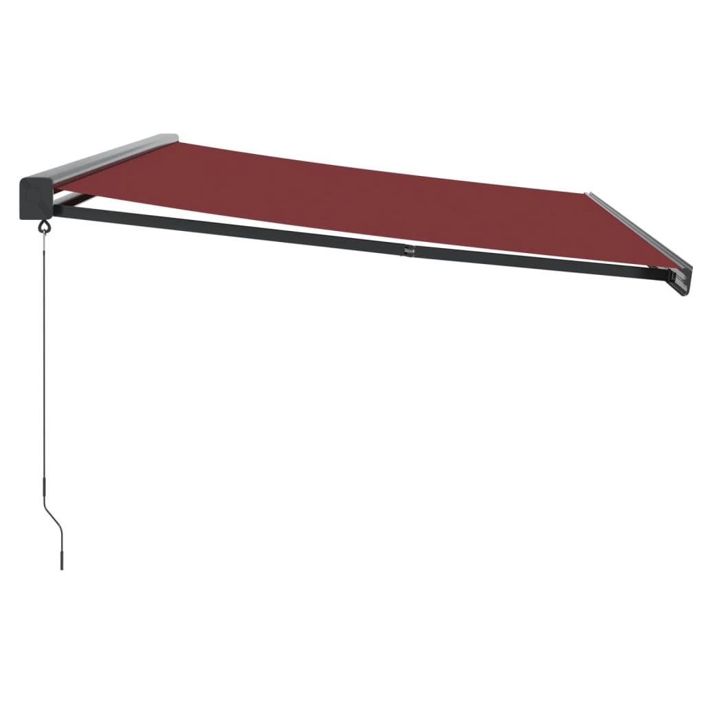 Toldo retrátil manual 500x300 cm bordô