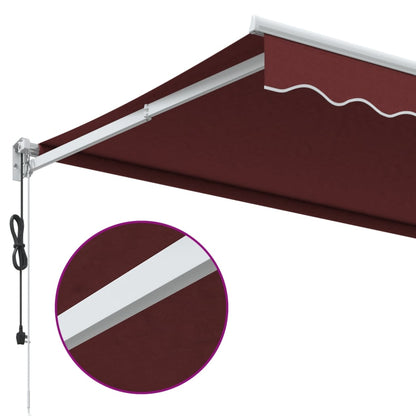 Toldo retrátil automático 300x250 cm bordô