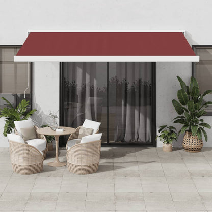 Toldo retrátil automático 450x300 cm bordô