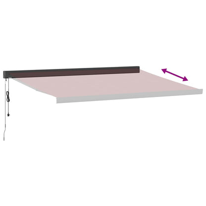 Toldo retrátil automático 400x300 cm bordô