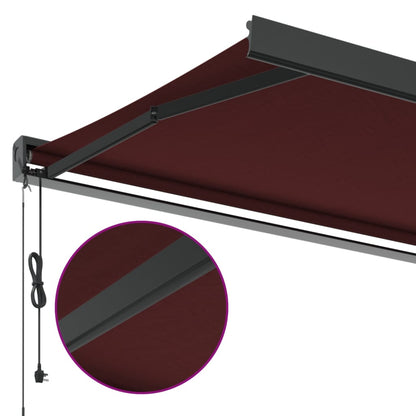 Toldo retrátil automático 400x300 cm bordô