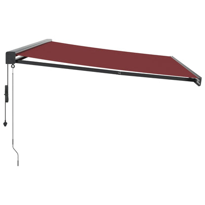 Toldo retrátil automático 500x300 cm bordô