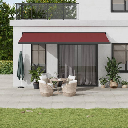 Toldo retrátil automático 500x300 cm bordô