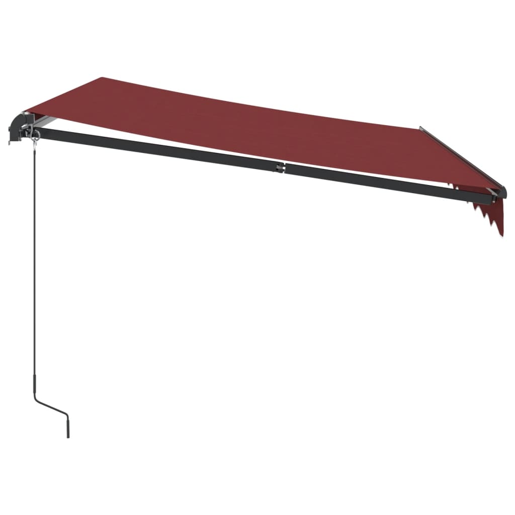 Toldo retrátil manual 300x250 cm bordô