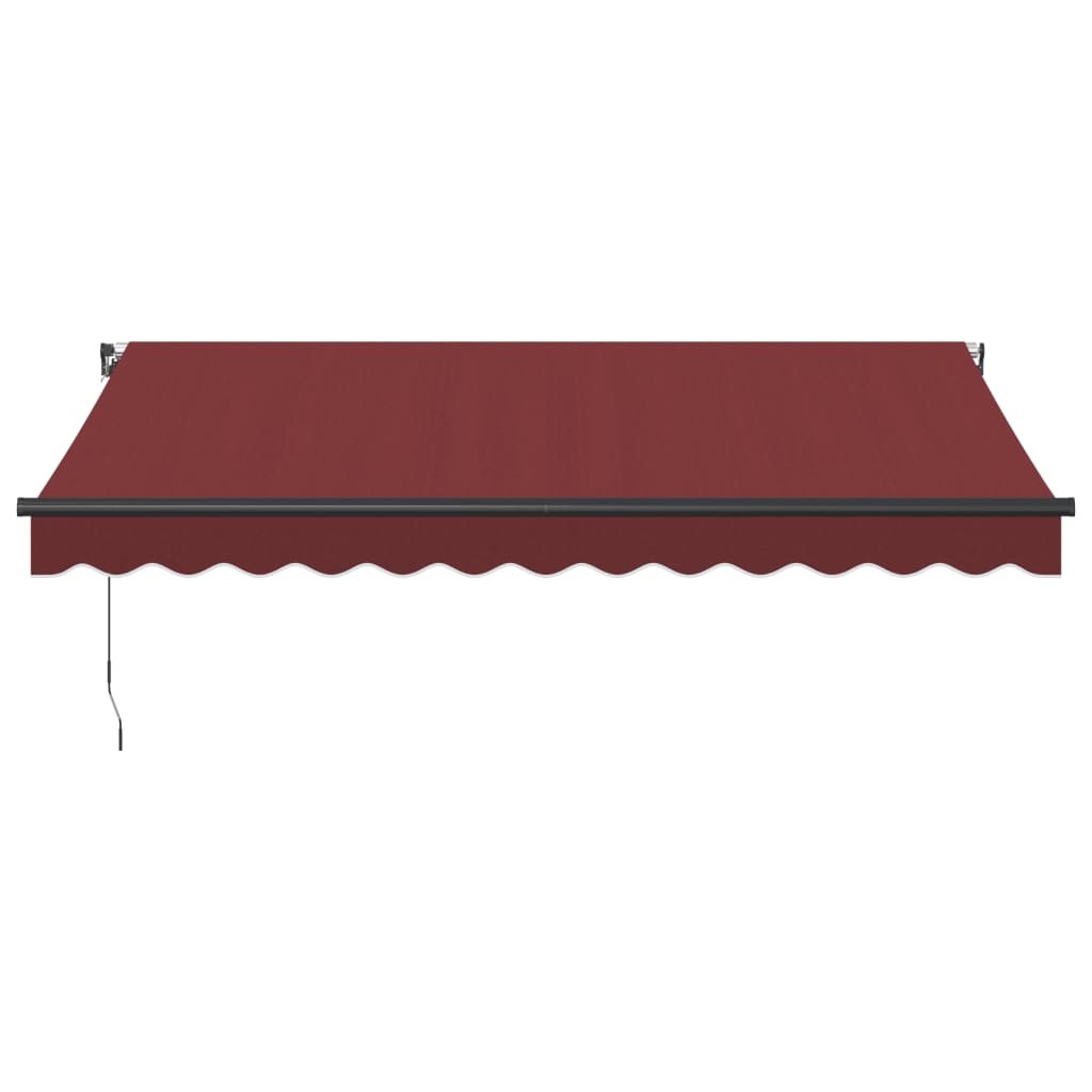 Toldo retrátil manual 350x250 cm bordô